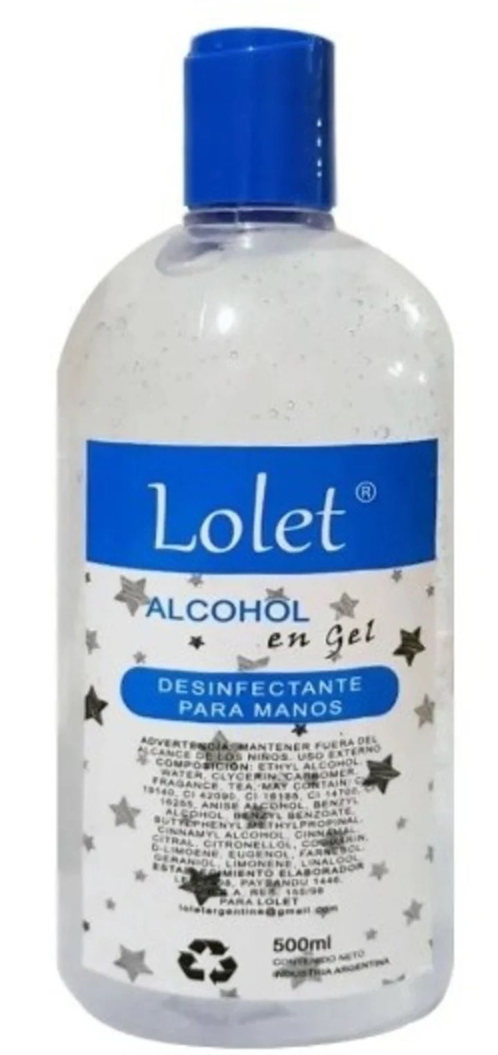 Alcohol en gel "Lolet" (Web)