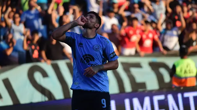 No podía faltar el goleador de Belgrano: Lucas Passerini y el 4-1 ante Tigre.