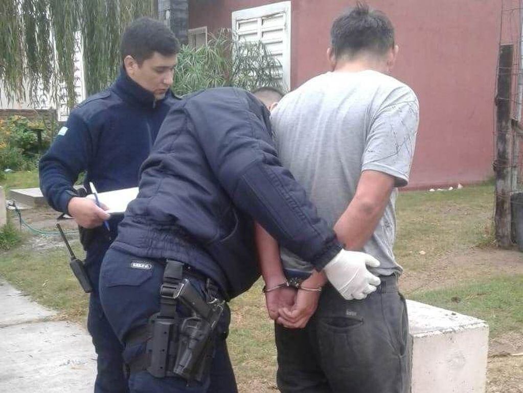 El hombre fue detenido en una vivienda del barrio La Ribera en Villa Mercedes.