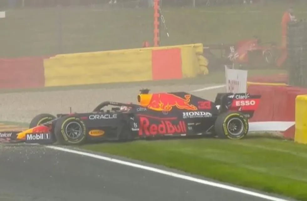 Aunque se despistó, Verstappen ostenta el mejor tiempo hasta ahora en Spa.