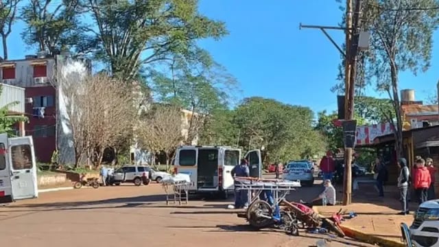 Siniestro vial dejó como saldo dos heridos en Puerto Iguazú
