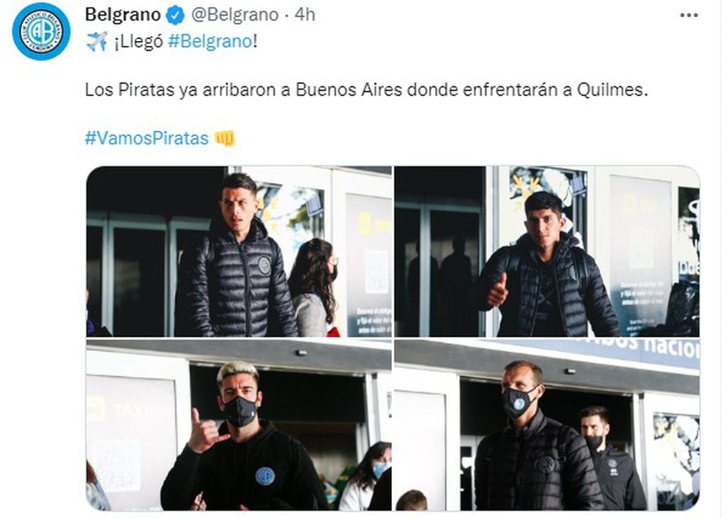 El plantel de Belgrano ya se instaló en Buenos Aires para enfrentar a Quilmes.