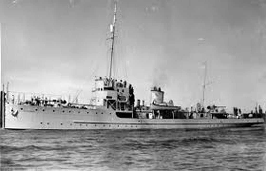 Buque Rastreador A.R.A "Bouchard" de la Armada Argentina - 1936.