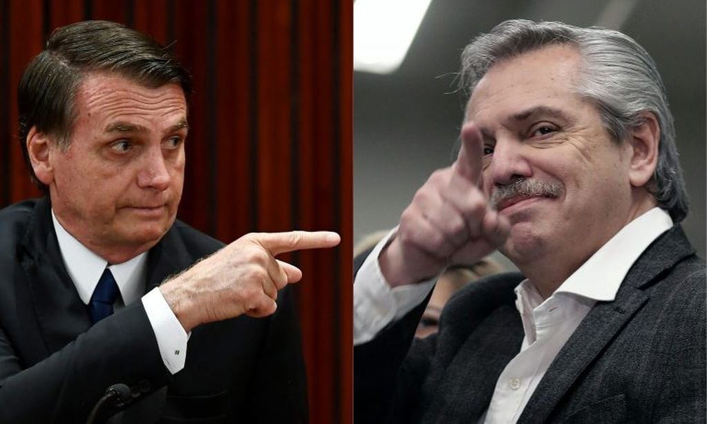 Montaje fotográfico de Jair Bolsonaro y Alberto Fernández. Crédito: EVARISTO SA y ALEJANDRO PAGNI / AFP