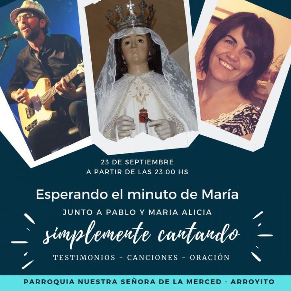 Primer minuto de la Virgen Maria en Arroyito