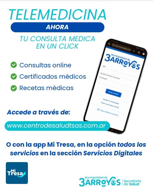 El servicio de Telemedicina de Tres Arroyos está en marcha