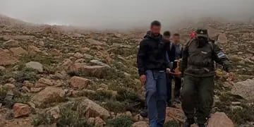 Rescate en Alta Montaña: un andinista se accidentó en el Cajón de Arenales, Tunuyán