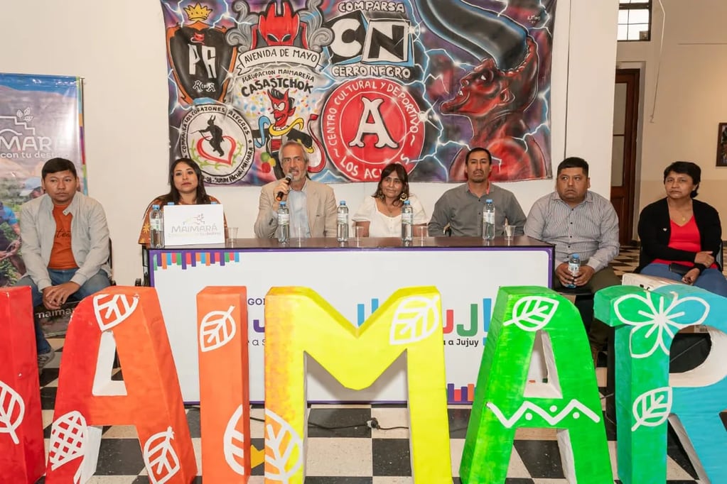 Se realizó este martes el lanzamiento de la tradicional "Chaya de Mojones" que tendrá lugar en Maimará el 1 de enero próximo en los mojones de las distintas agrupaciones carnavaleras de dicha localidad.