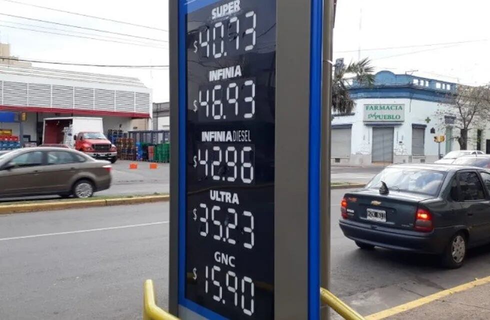 aumento de la nafta en San Nicolás