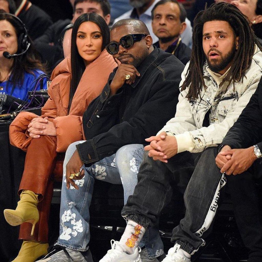 Kim, Kanye and J. Cole.