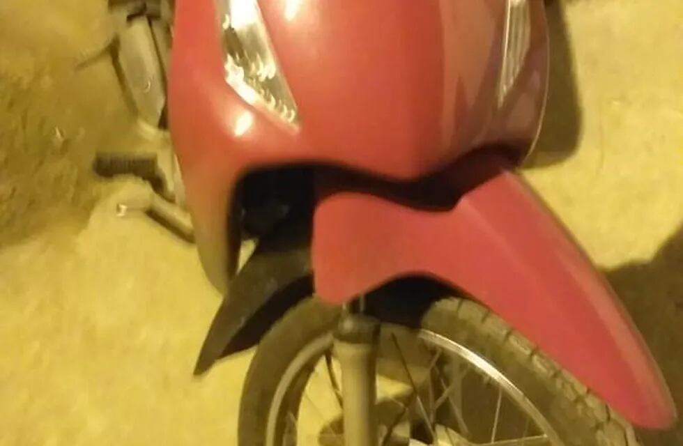 Motocicleta robada en Malagueño