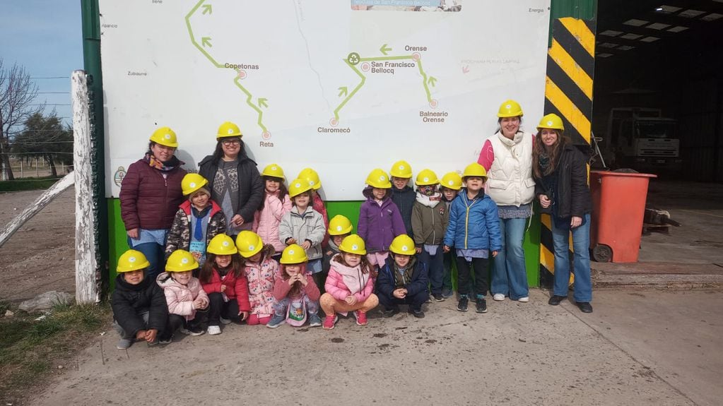 visita de alumnos a la Planta de Separación de Residuos