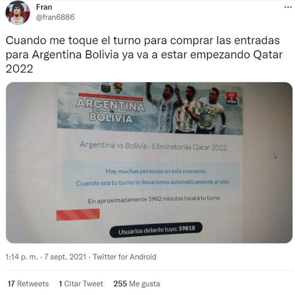 Los mejores memes por la venta de entradas para el partido de Argentina y Bolivia