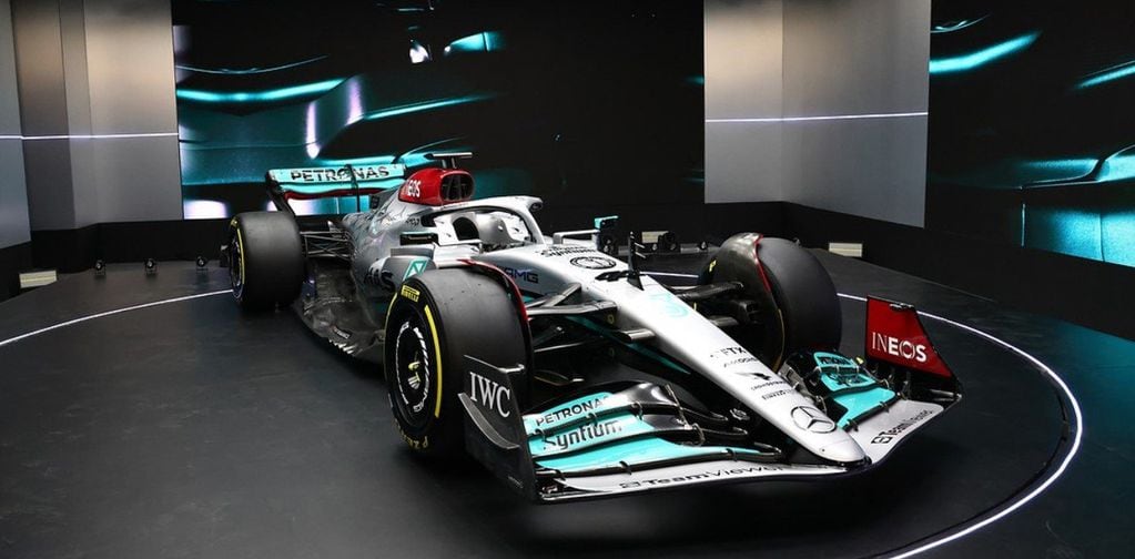 El nuevo auto de Mercedes W13 con el correrá la temporada de Fórmula 1