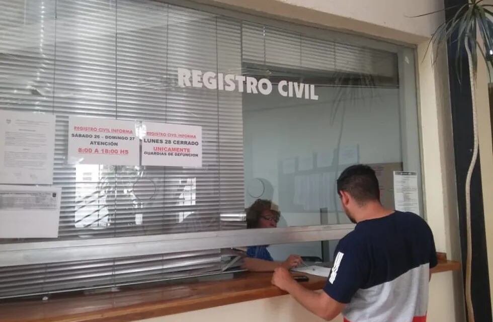 La Calera: el registro civil atiende hasta las 18 hs.