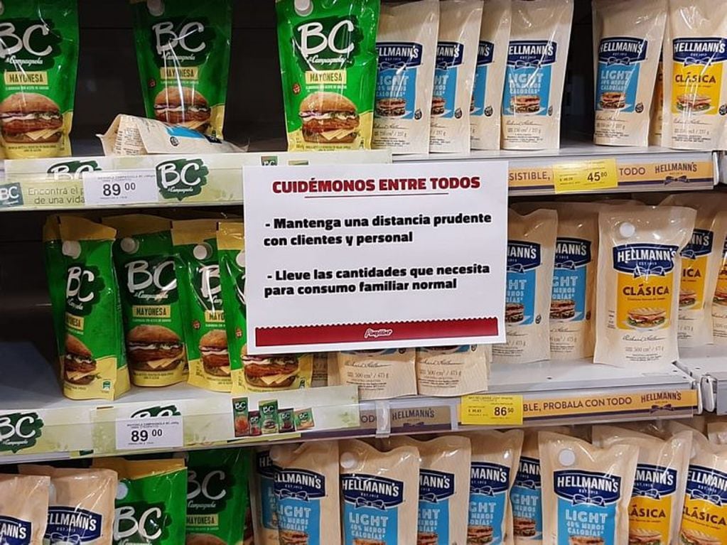 Los supermercados brindan sugerencias para las compras