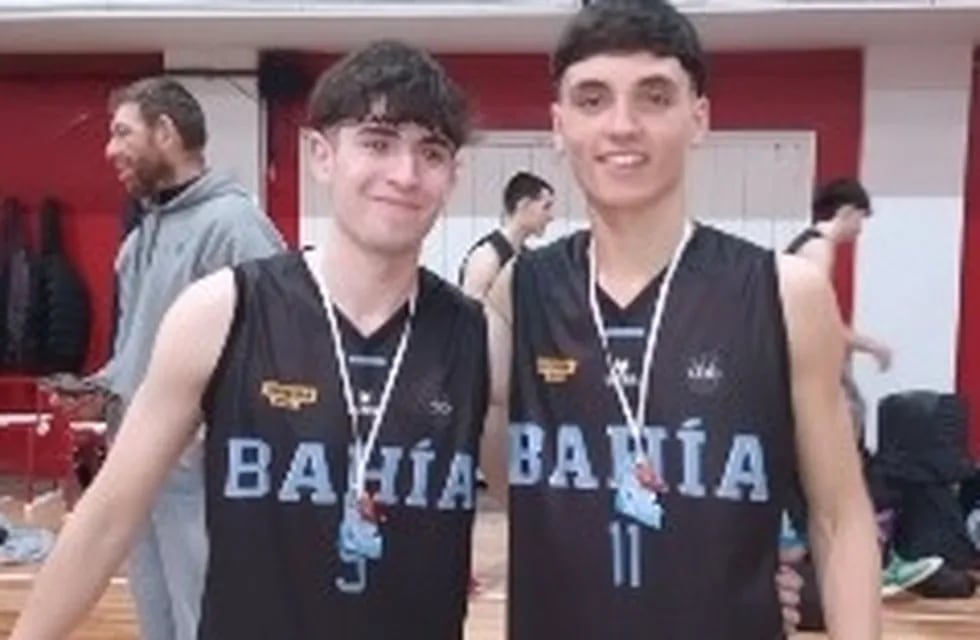 Lautaro Jaimes y Lionel Gómez Lepez ganaron el zonal U17 con la selección de Bahía Blanca.