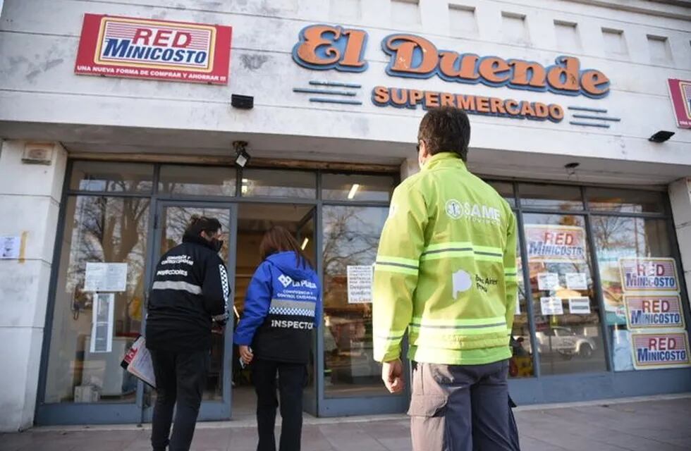 Se dispuso el aislamiento de todo el personal del supermercado (Municipalidad de La Plata)