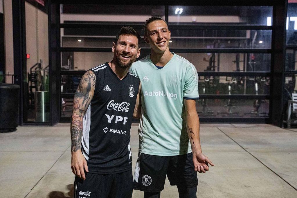 Lionel Messi le cumplió el sueño a un joven argentino que juega en Inter Miami.