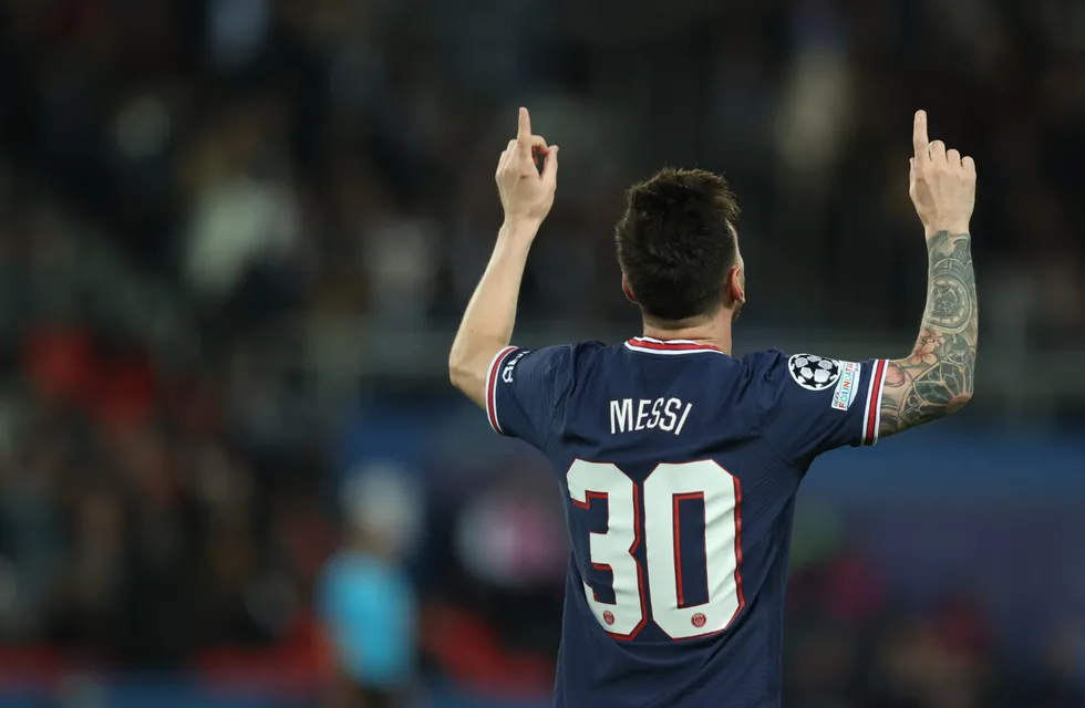 Messi convirtió dos goles para la victoria del PSG ante el Leipzig. (Prensa PSG).