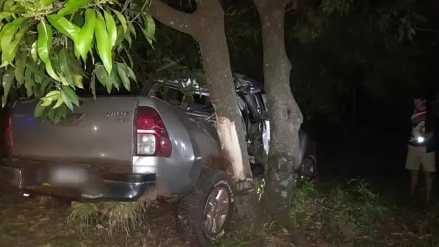 Despiste de una camioneta dejó a un hombre en grave estado en Leandro N. Alem