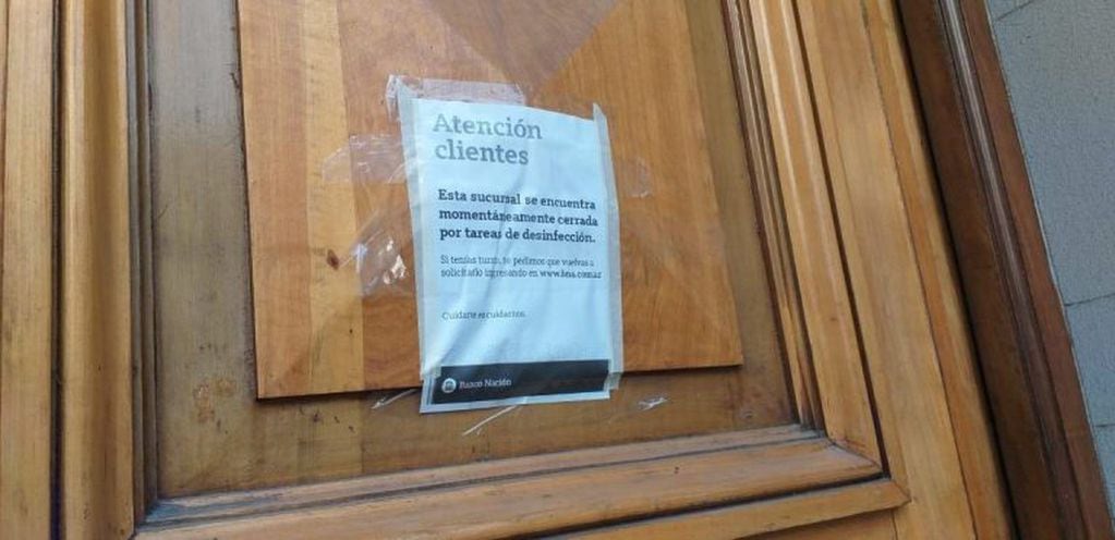 El Banco Nación permanecerá cerrado hasta nuevo aviso (web).
