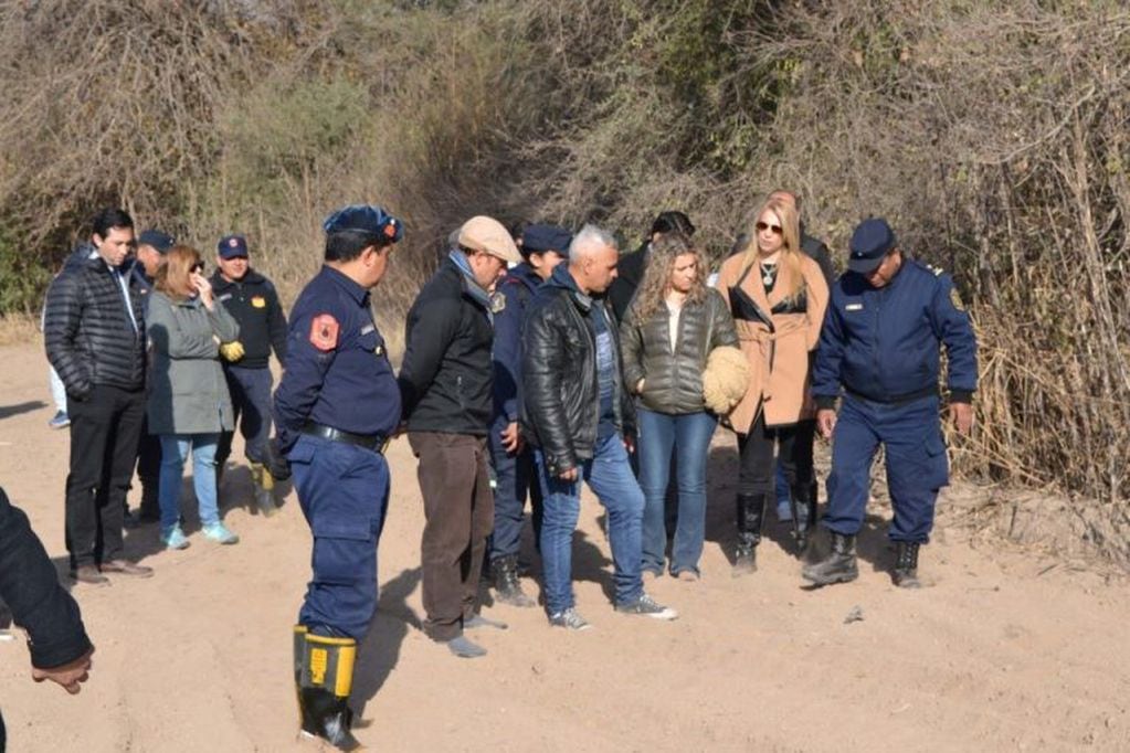Inspección ocular en el lugar donde en 2012 encontraron los cuerpos de Yanina Nüesch y Luján Peñalva (Fiscales Penales)