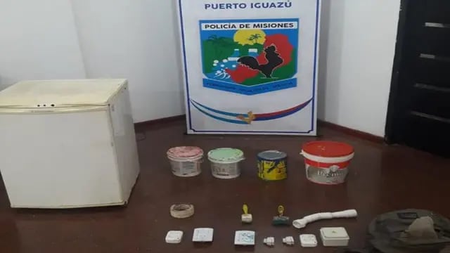 Efectivos policiales recuperaron varios elementos sustraídos de un inquilinato en Puerto Iguazú