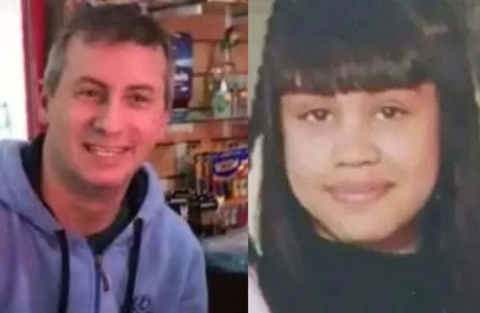 Roberto Sabo, el kiosquero asesinado en 2021 y Morena Domínguez, la chica muerta este miércoles.