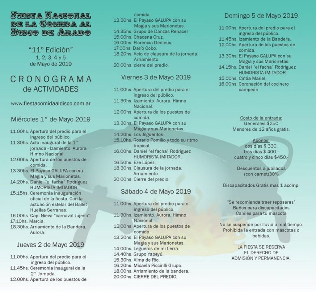 Fiesta Nacional De La Comida Al Disco De Arado En Villa Rumipal 9732
