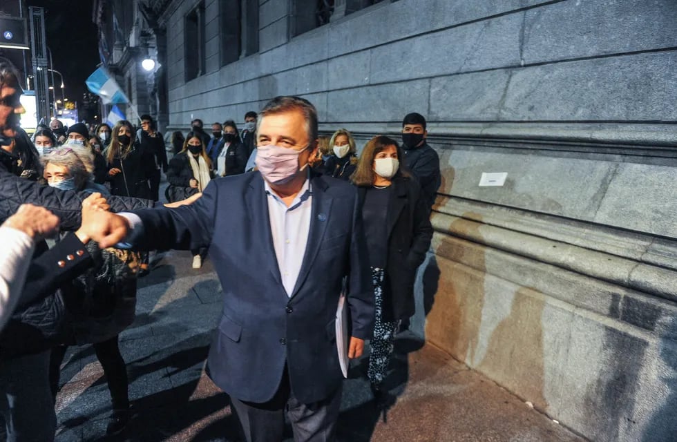 El diputado Mario Negri cargó contra el Gobierno por el manejo de la pandemia (Foto Federico Lopez Claro).