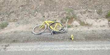 Bicicleta destruida