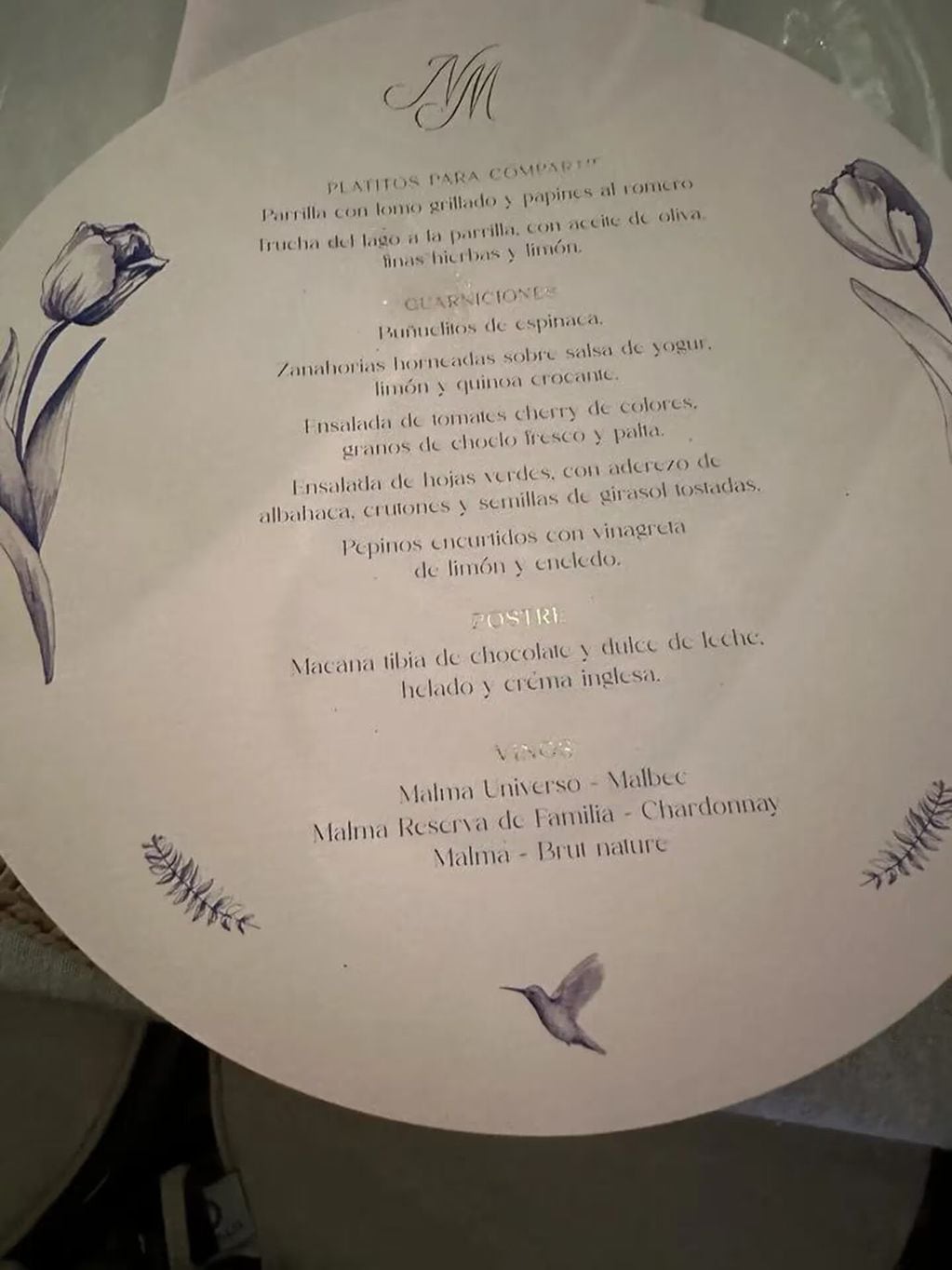 Así fue el menú del casamiento de Nicole Neumann y Manu Urcera