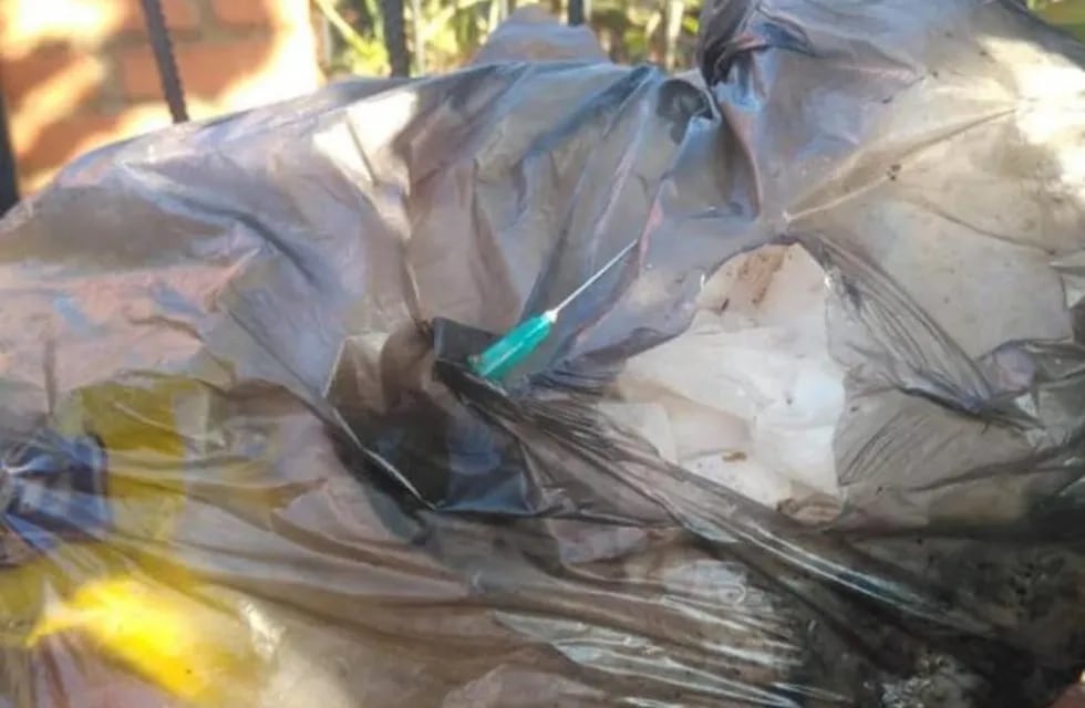 Iguazú: piden responsabilidad con los residuos, luego de que un recolector tuviera un accidente con una jeringa