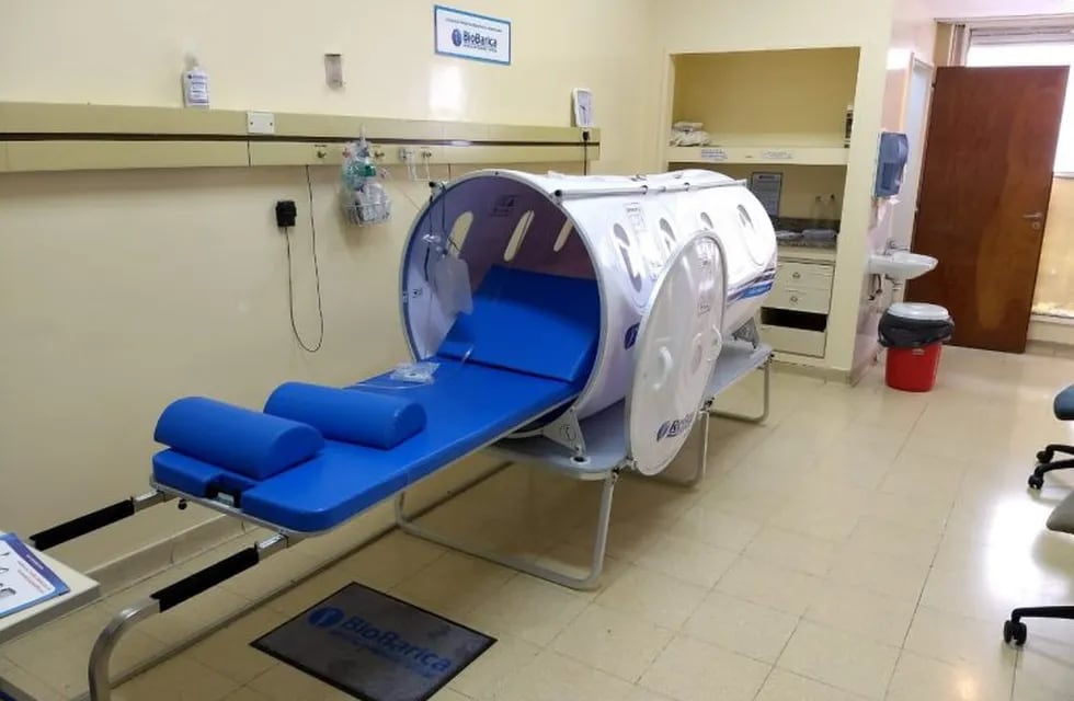 La cámara hiperbárica del Hospital de Quemados