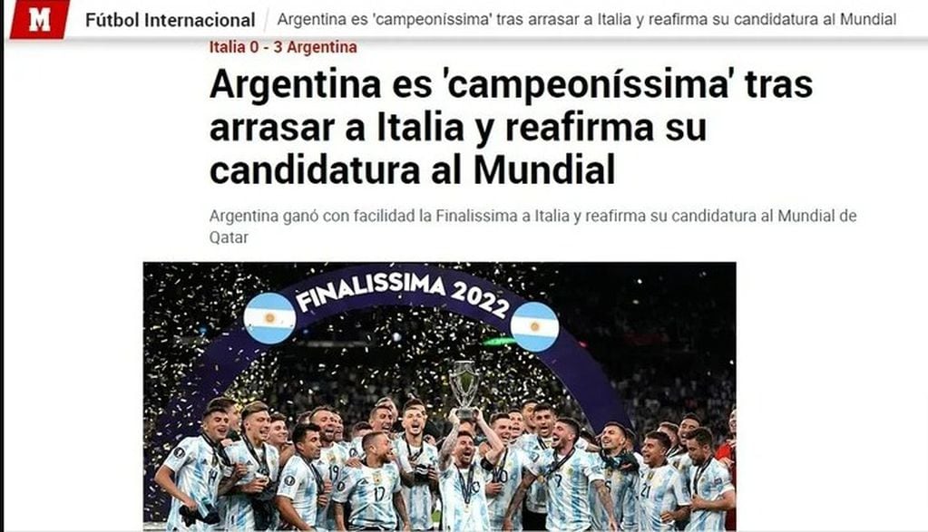 Las tapas del mundo tras el triunfo de la Selección Argentina.