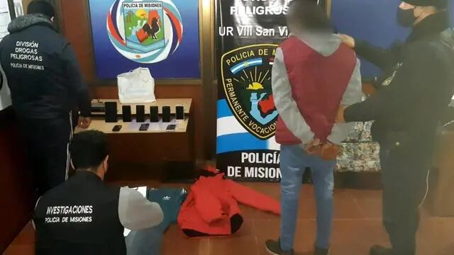 Joven terminó detenido por hallarse sospechoso de un robo cometido en San Vicente