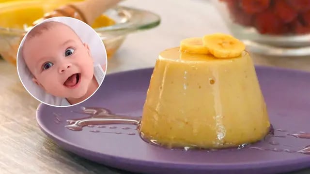 El flan de banana para bebés que es viral en TikTok