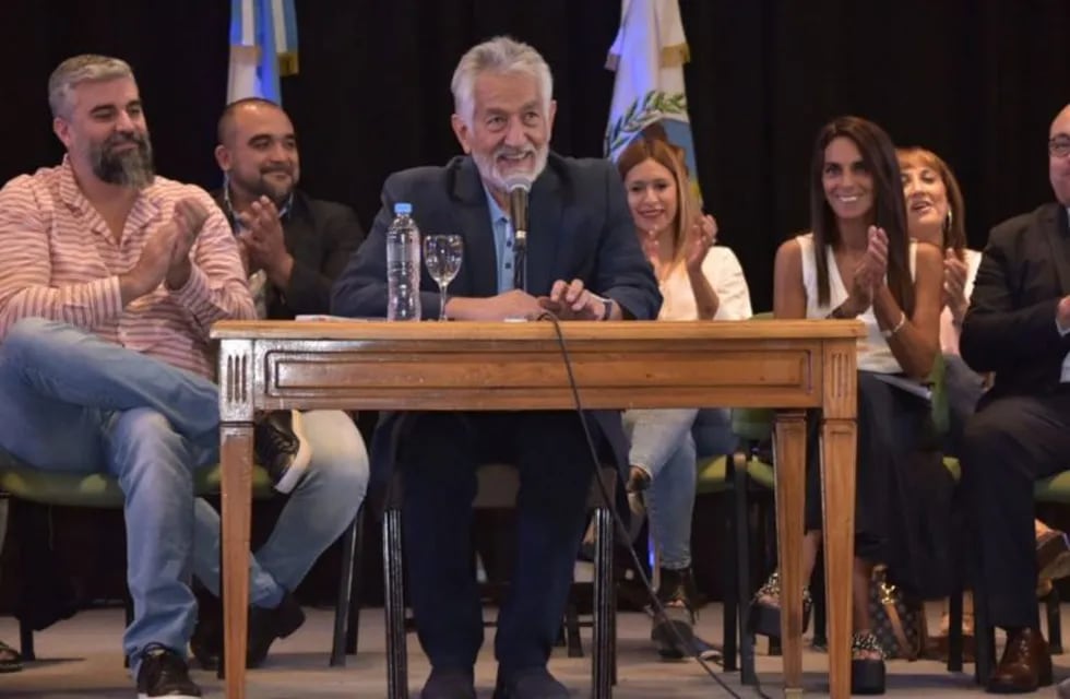 Alberto Rodríguez Saá durante los importantes anuncios. Foto: El Diario de la República.