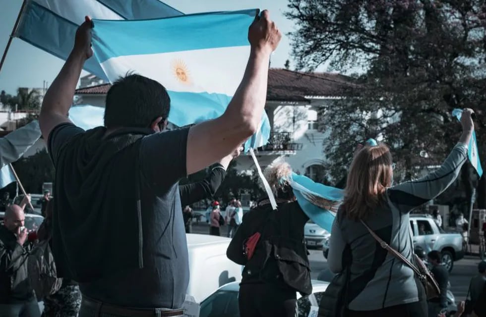 Marcha anticuarentena en Salta (Foto ilustrativa)