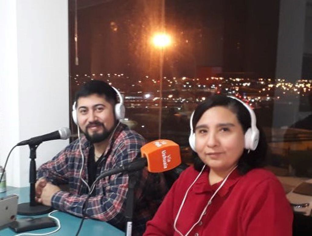 Cristian Armani y María Sosa, representantes del CTU "VIRGINIA CHOQUINTEL"