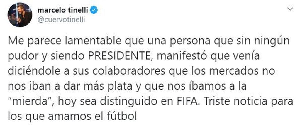 Marcelo Tinelli. (Twitter)