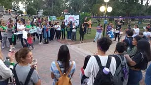 Manifestación por el "Ni una menos" en Rafaela