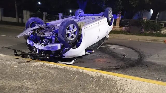 Accidente sobre la Av. Cárcano