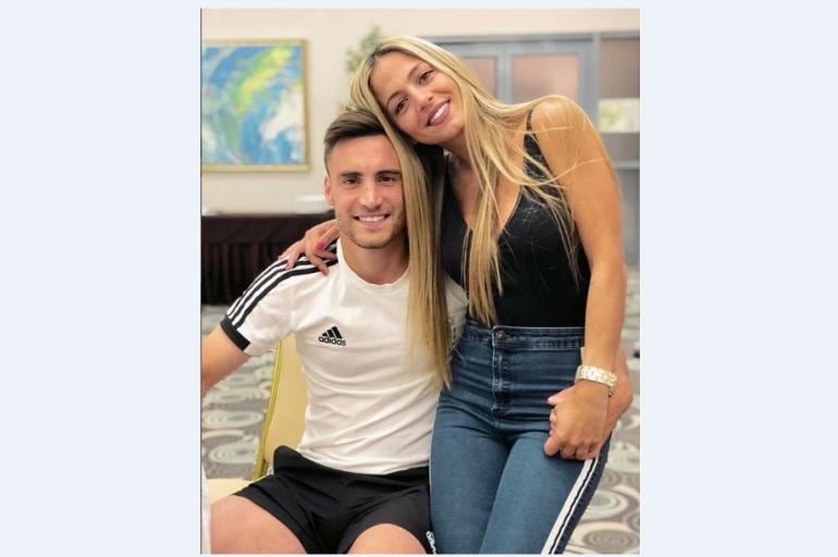 Nico Tagliafico y Caro Calvagni, una de las parejas favoritas de la Selección Argentina