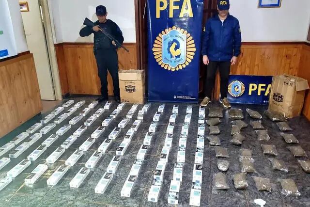 Operativo policial en Puerto Iguazú: decomisaron drogas y cigarrillos de contrabando