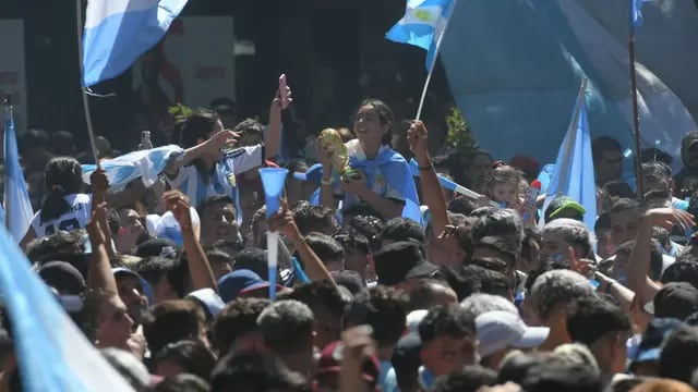 Festejo de Argentina Campeón Mundial en Mendoza