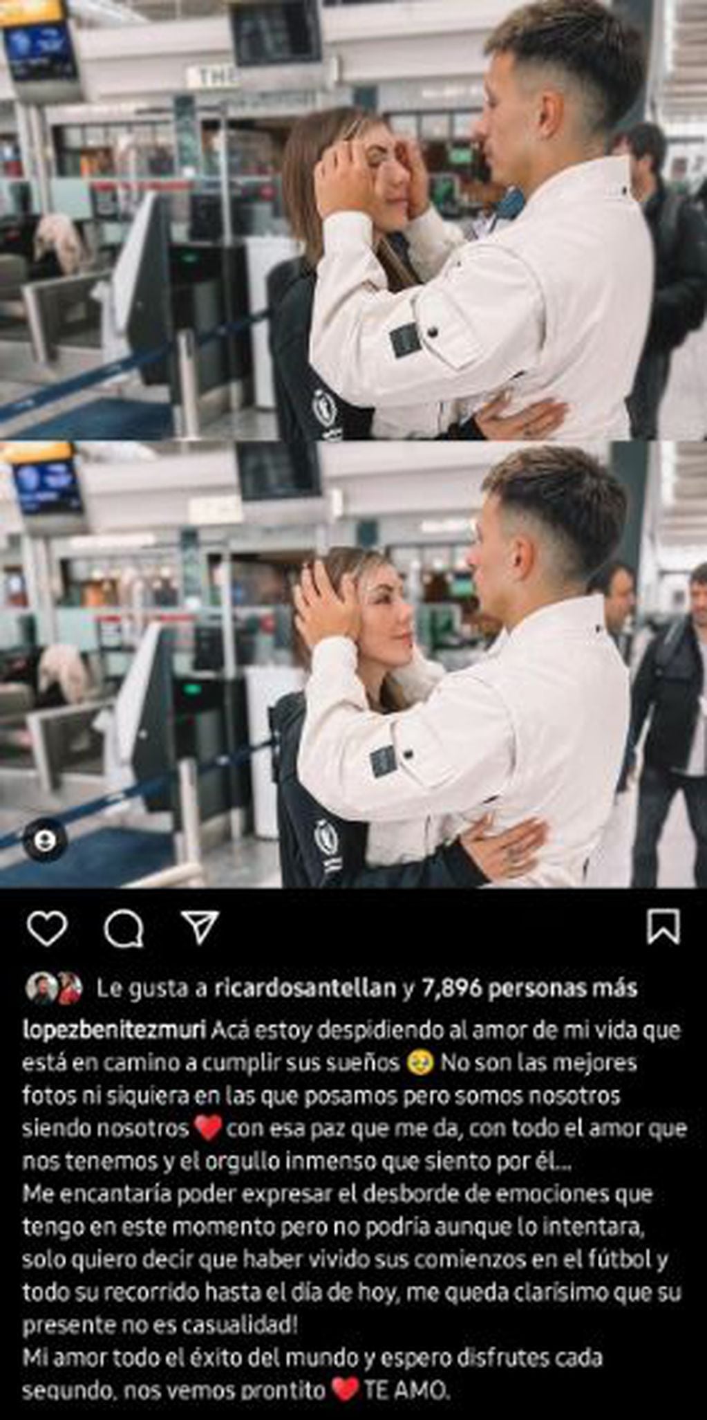 Licha Martínez su viaje, y su novia.