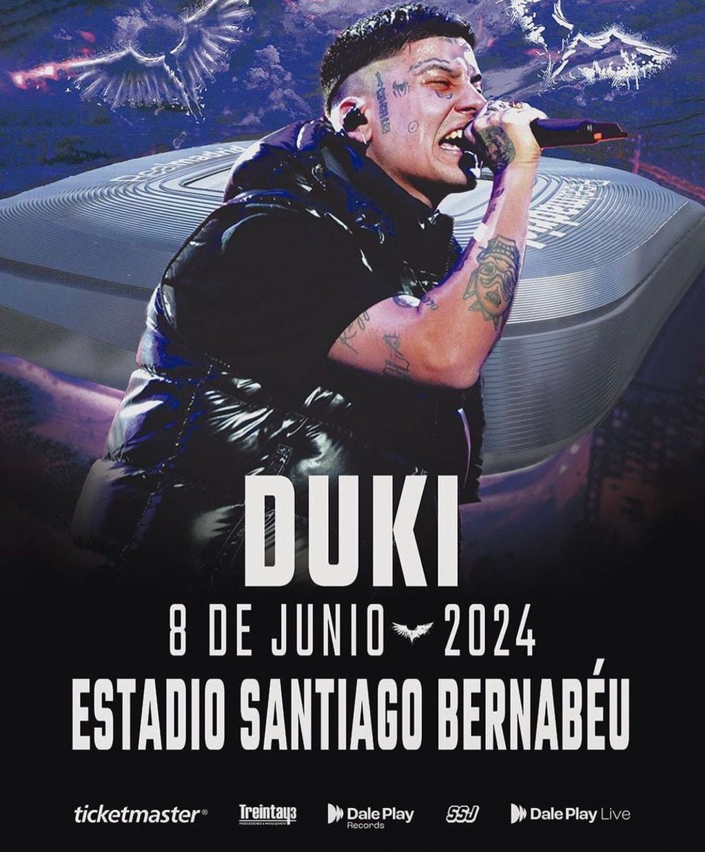 Duki se presentará en el Bernabéu el 8 de junio de 2024