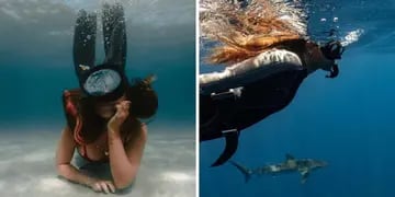 La voz del océano quién es Martina Álvarez, la joven argentina que protege el mar y nada con tiburones